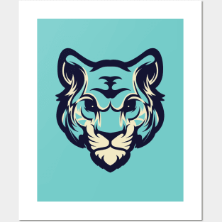 Blue Tiger Posters and Art